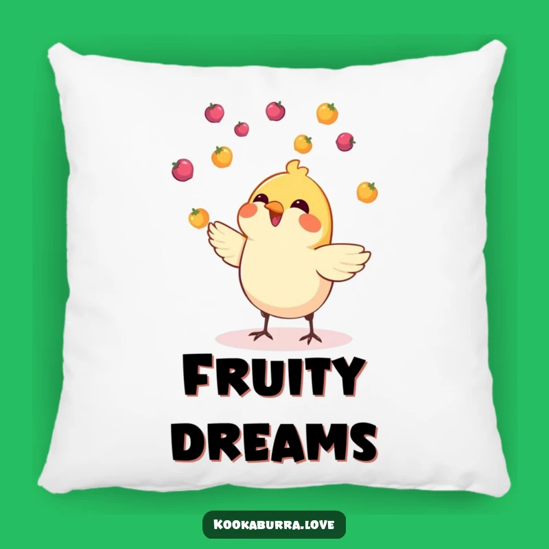 Funny Juggling Bird Pillow: Cozy Comfort with Colorful Fun