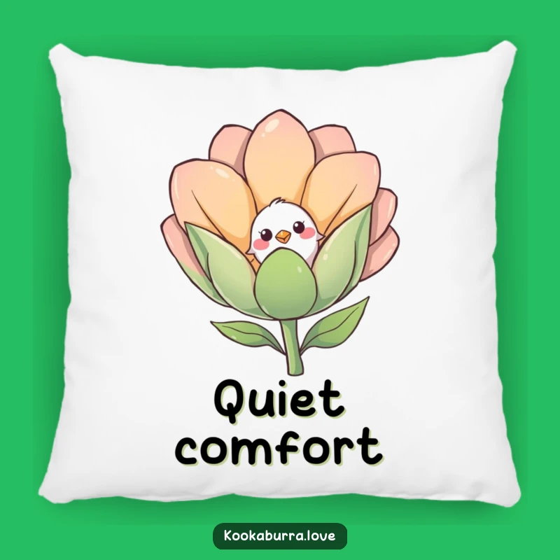 Funny Shy Bird Pillow: Cozy Comfort with Gentle Charm