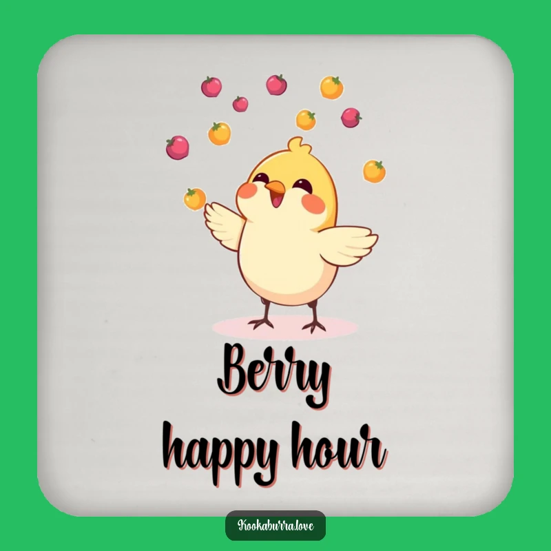 Funny Juggling Bird Coasters: Protect Surfaces with Color