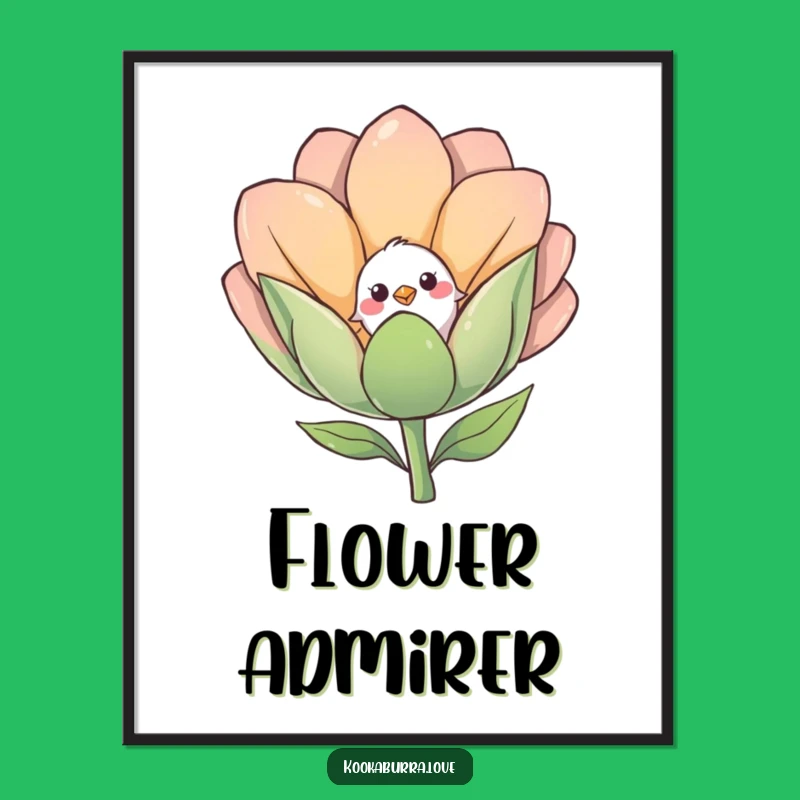 Funny Shy Bird Poster: Add Gentle Joy to Your Walls