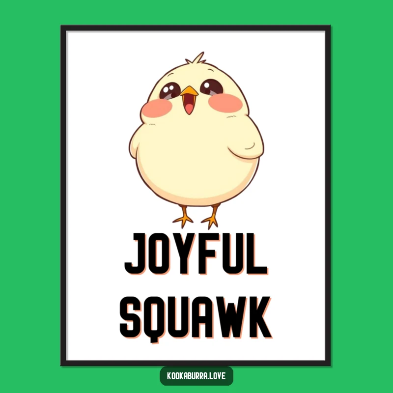 Funny Laughing Bird Poster: Add Cheer to Your Walls