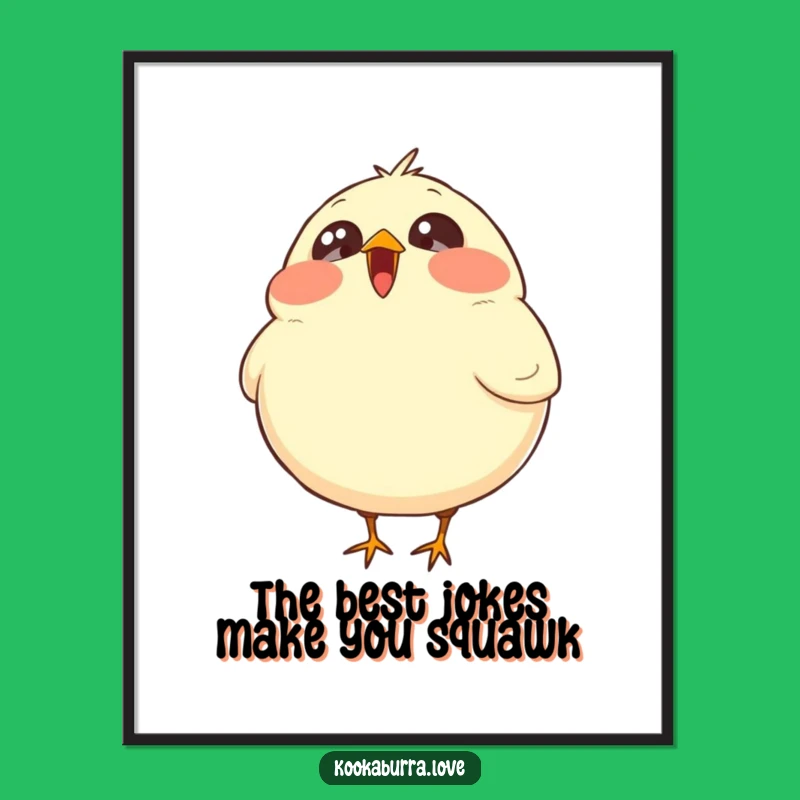 Free Printable Laughing Bird Wall Art: Funny Bird, Joyful, Downloadable Decor