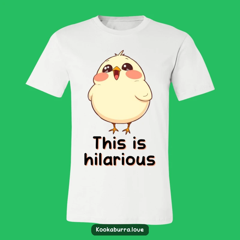 Funny Laughing Bird T-Shirt: Wear Your Joy Out Loud
