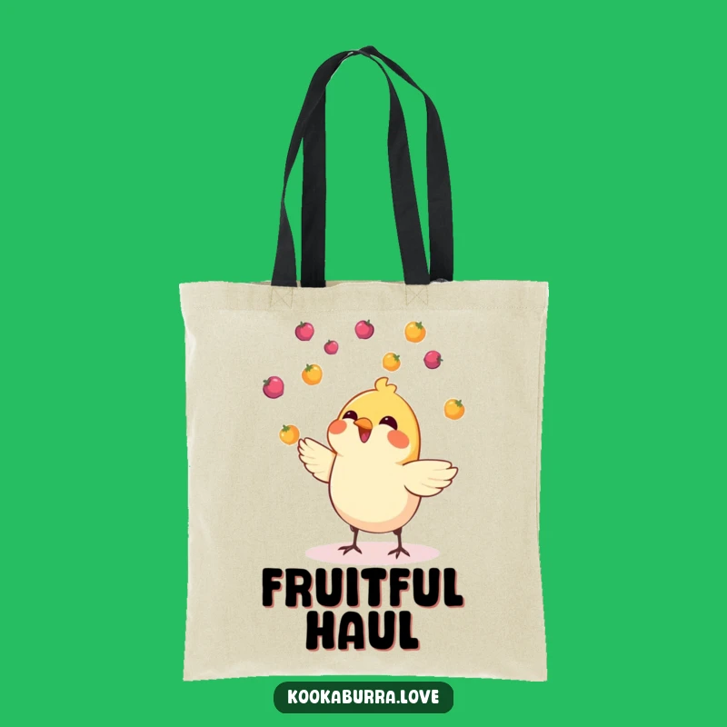 Funny Juggling Bird Tote Bag: Carry Color and Joy