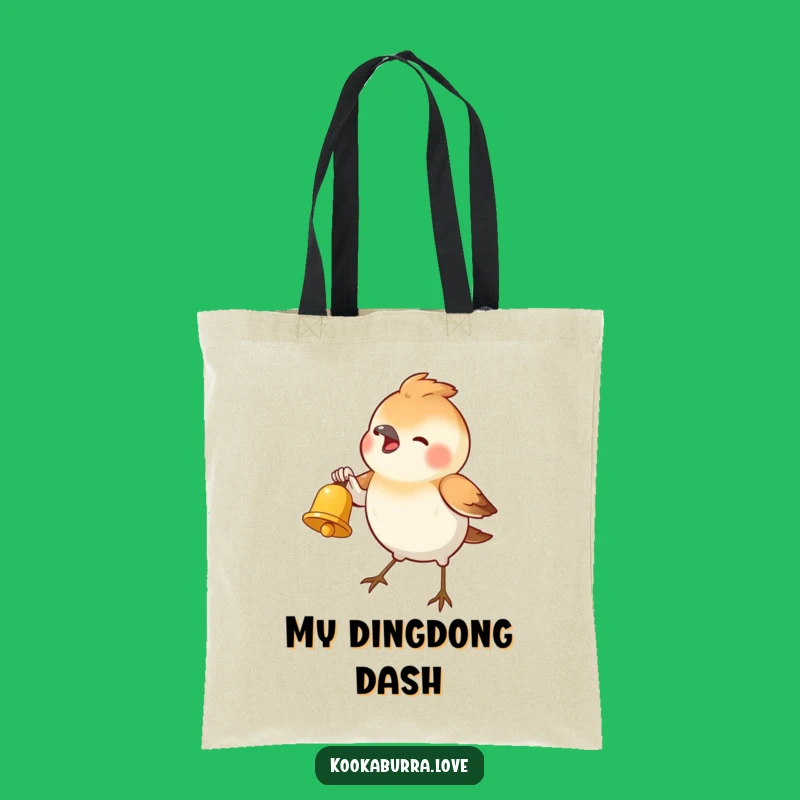 Funny Bird Bell Tote Bag: Carry Your Day with Humorous Charm and Style